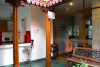 a pantry opens out onto the courtyard.